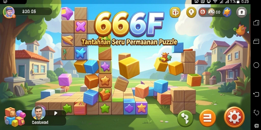Tampilan gameplay 666F dengan teka-teki yang menantang