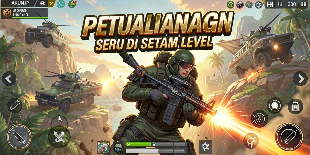 Tampilan menarik dari gameplay AKUNJP yang penuh aksi.