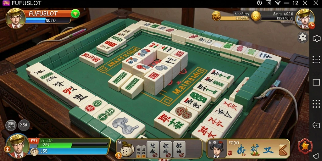 Screenshot FUFUSLOT menunjukkan gameplay Mahjong yang seru dan interaktif.