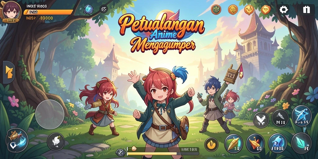 Tampilan gameplay yang memukau dan penuh aksi dalam IN22.