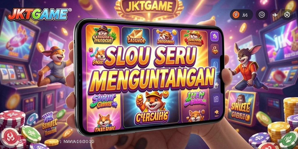 Screenshot tampilan permainan Slot JKTGAME yang menampilkan fitur menarik.