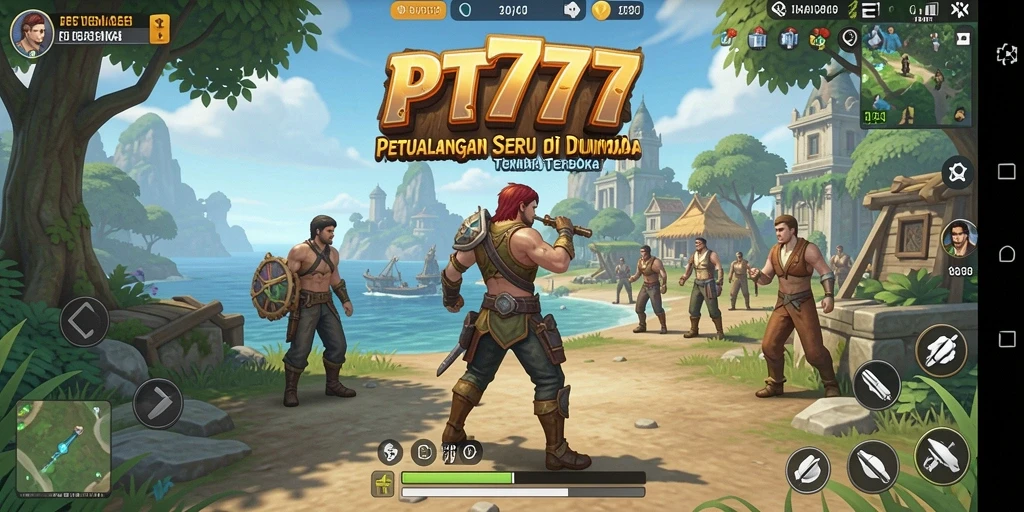 Tampilan gameplay seru dalam dunia terbuka PT777.