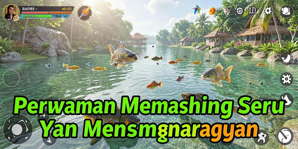 Tampilan gameplay Fishing yang mendebarkan dalam RAP89.