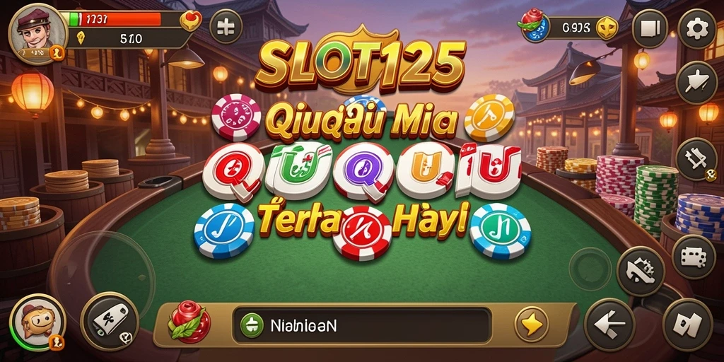 Tampilan gameplay QiuQiu yang seru dan mendebarkan.